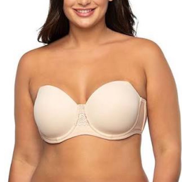 Vanity Fair Lingerie Beauty Back Strapless Full Figure Underwire Bra 38DD - Picture 1 of 3